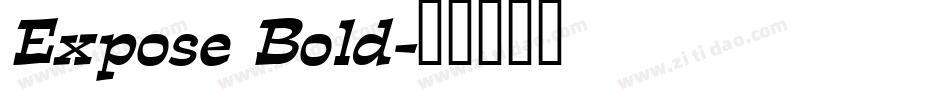 Expose Bold字体转换